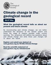 Conference poster with repeated information from text and an image of snow on black rock in Antarctica